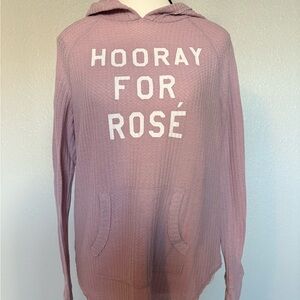 Grayson Threads Mauve Hooded Sweater with White Text
